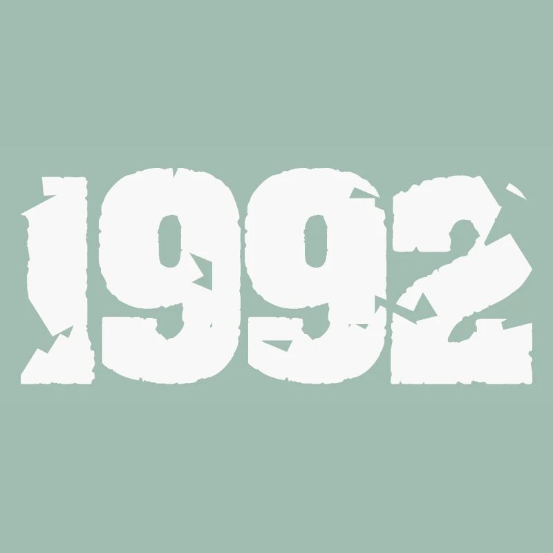 1992 Design rétro cassé