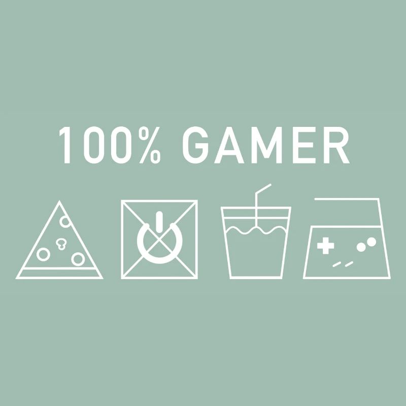 100% Gamer (Version Blanche)