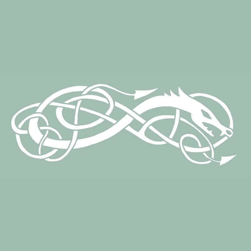 Serpent celte blanc
