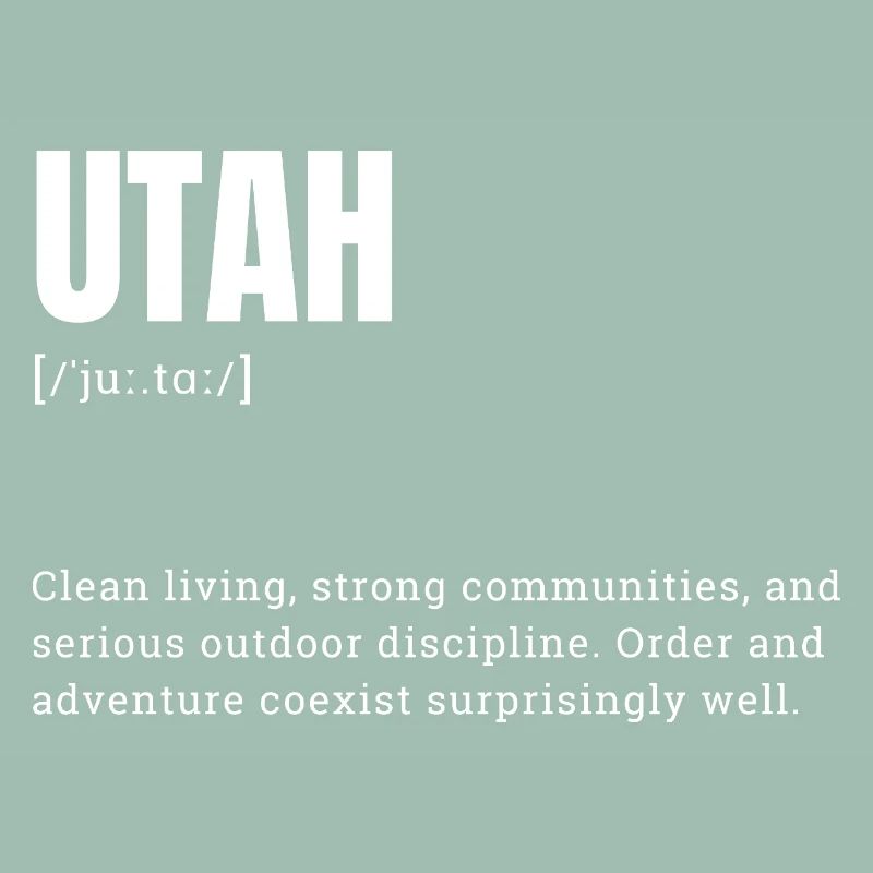 Utah Bold Typography Adventure