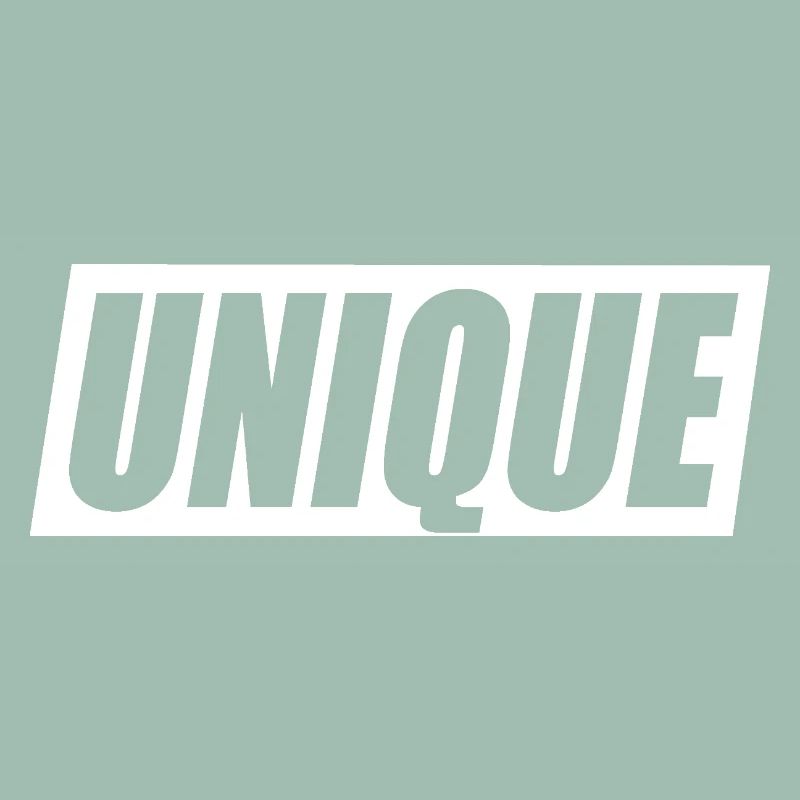 Unique Einzigartig Unikat Selbstwert Einzig Artig