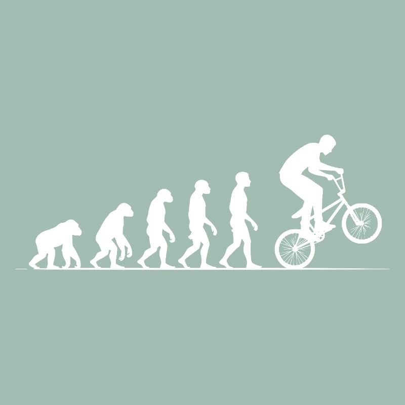 Evolution BMX Bicycle T-Shirt Motif