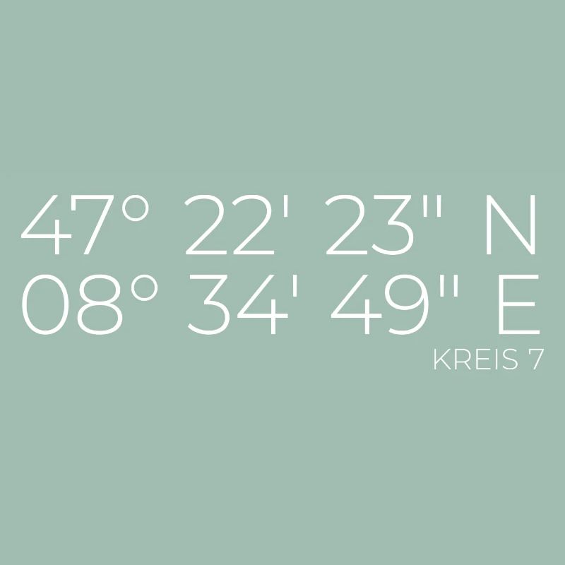 Coordinates District 7 Zurich