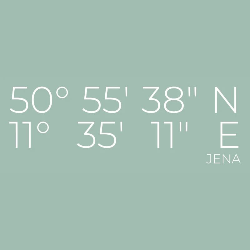 Coordinates Jena, Thuringia