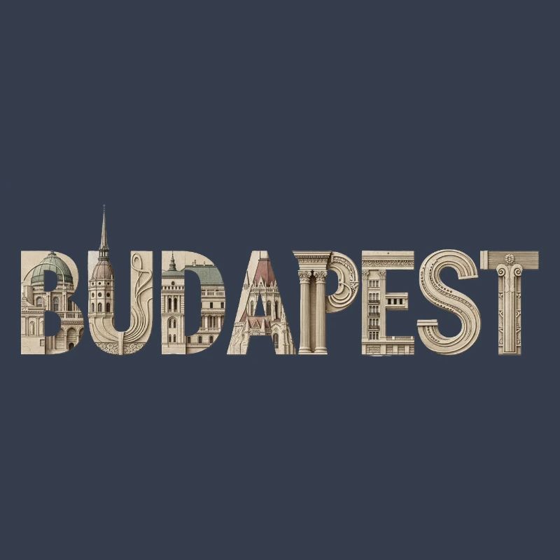 BUDAPEST – Conception typographique architecturale