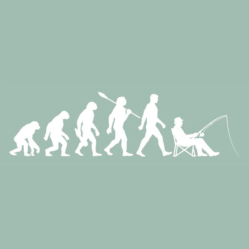 Evolution - Angler, Fishing Gift