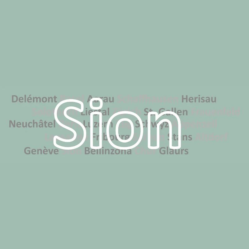 Schweizer Städte Sion