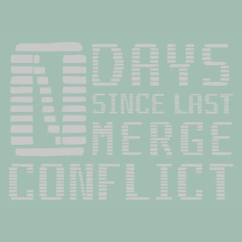Merge Conflict Software Developer Entwickler geek