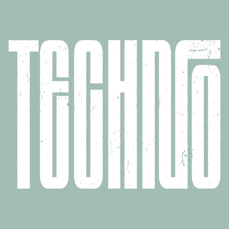 Typographie rétro techno audacieuse
