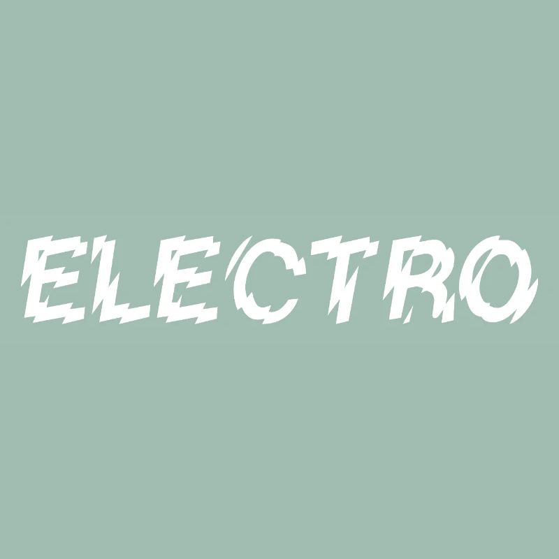 Conception de logo typographique de musique électro