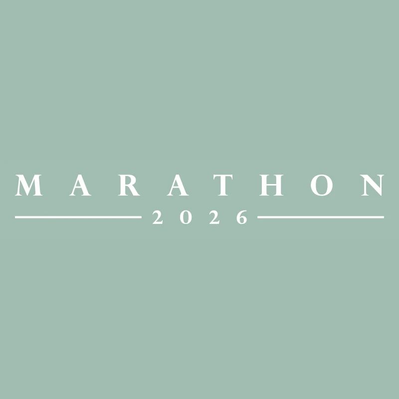 Marathon 2026 lettering