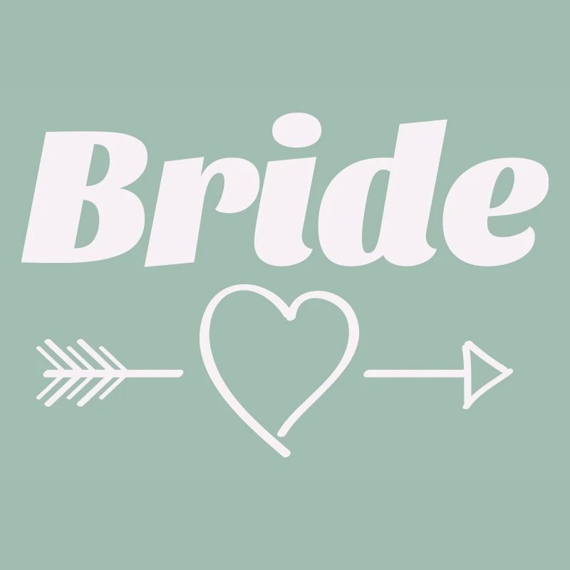Conception de flèche de coeur de mariée
