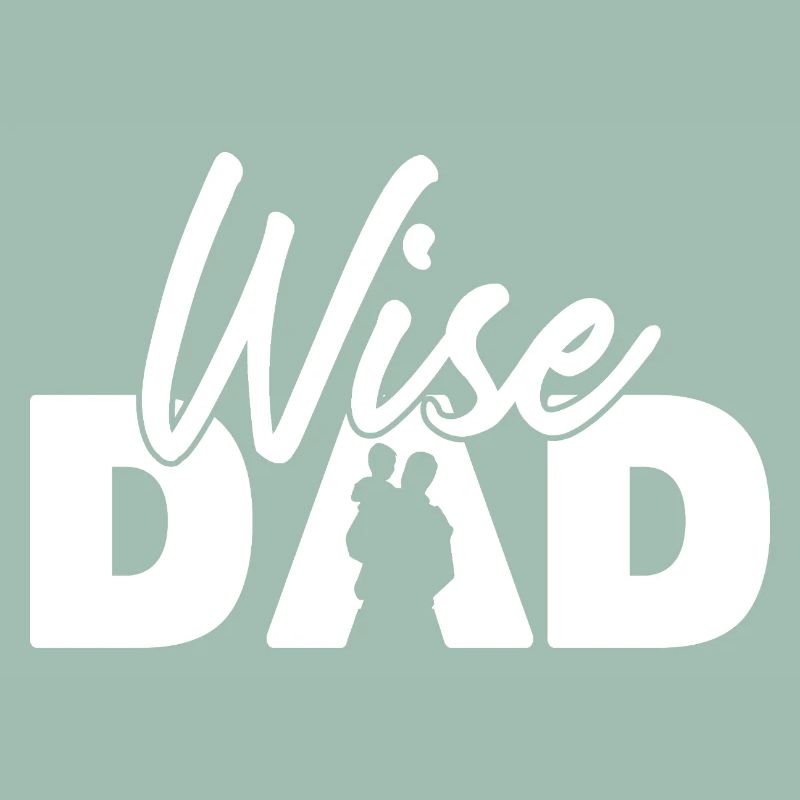 Wise Dad Silhouette Vaterschaft Elternschaft