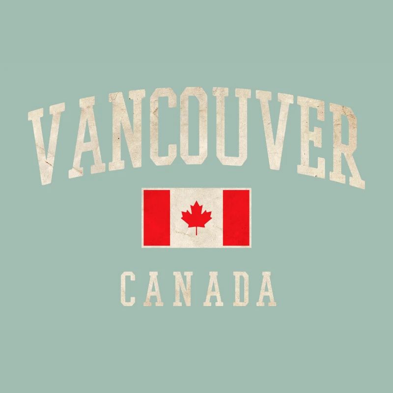 Vancouver Canada Drapeau Chemise