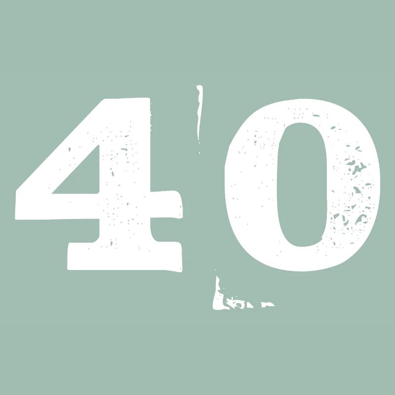 Grunge Forty Number Texture 40