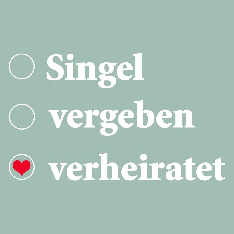 Relationship Status Selection Single - Married Heart