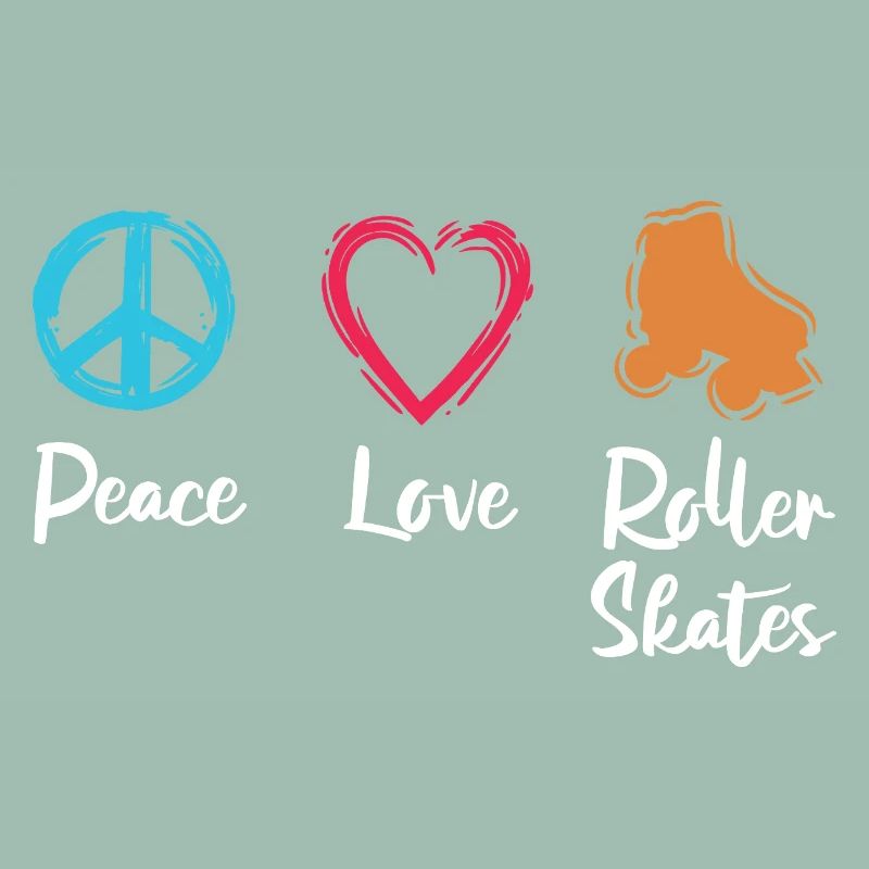 Frieden Liebe Rollerskates