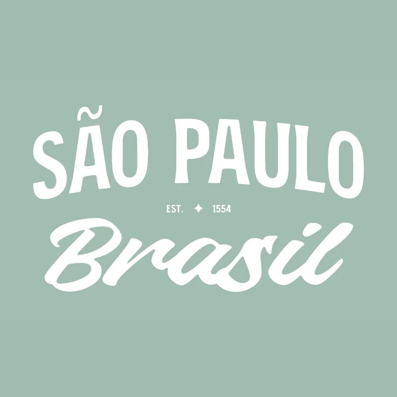 Script rétro de São Paulo Brasil