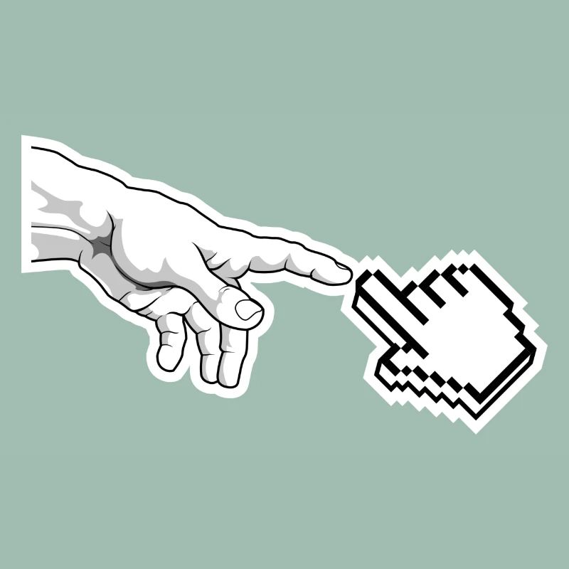 Pixel Pointer Hand Art