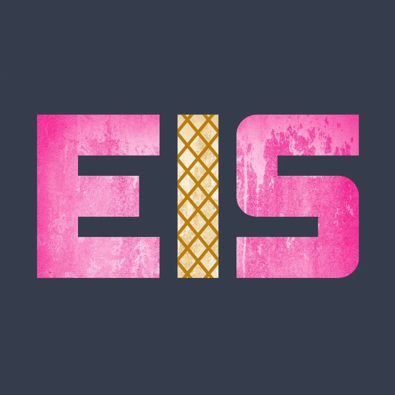 Eis Waffel Eisdiele Eiscreme Eiskrem Sommer pink