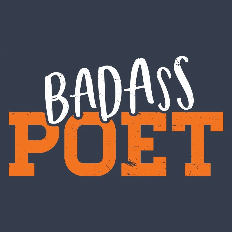 Conception typographique de poète badass