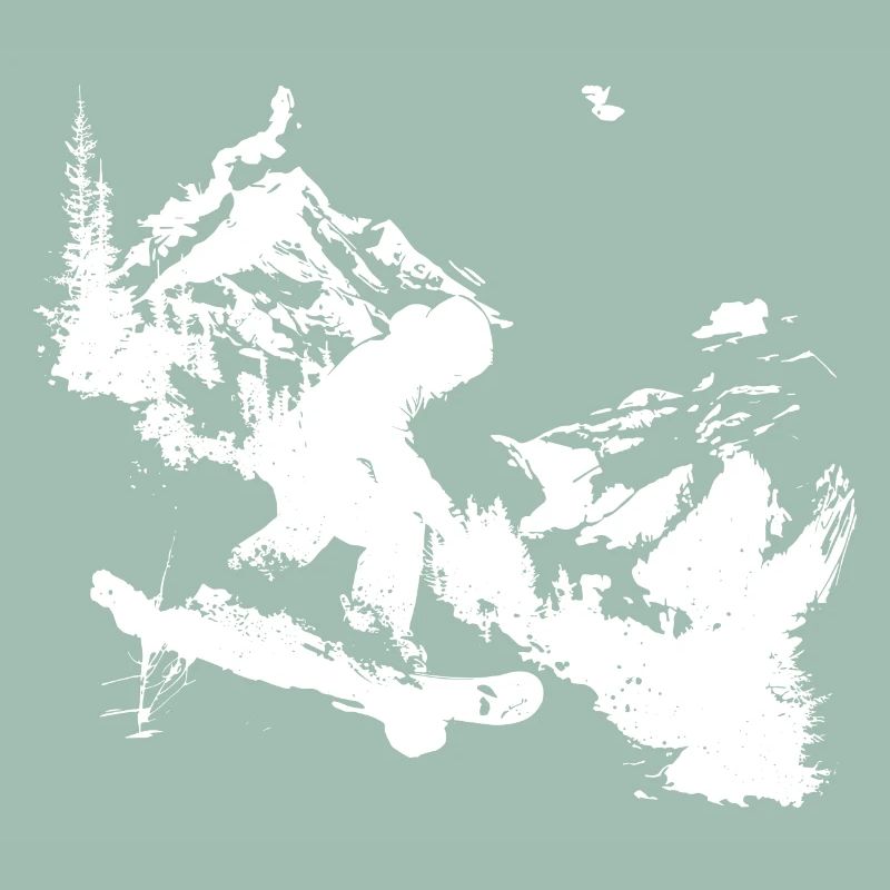 Graphismes de snowboard
