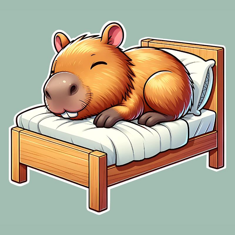 Capybara Sleeping