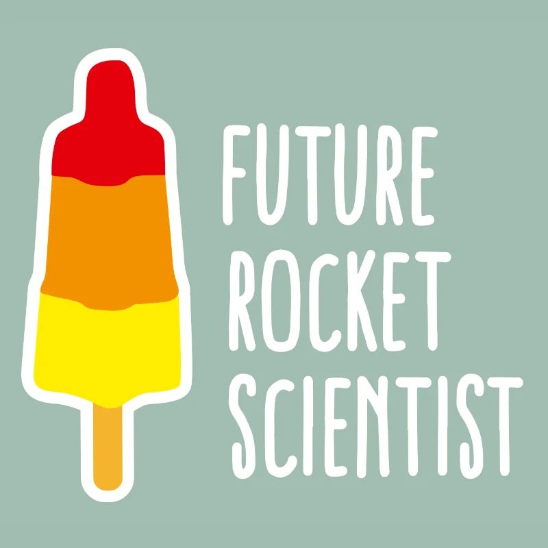 Future rocket scientist Eis Abschluss Rakete