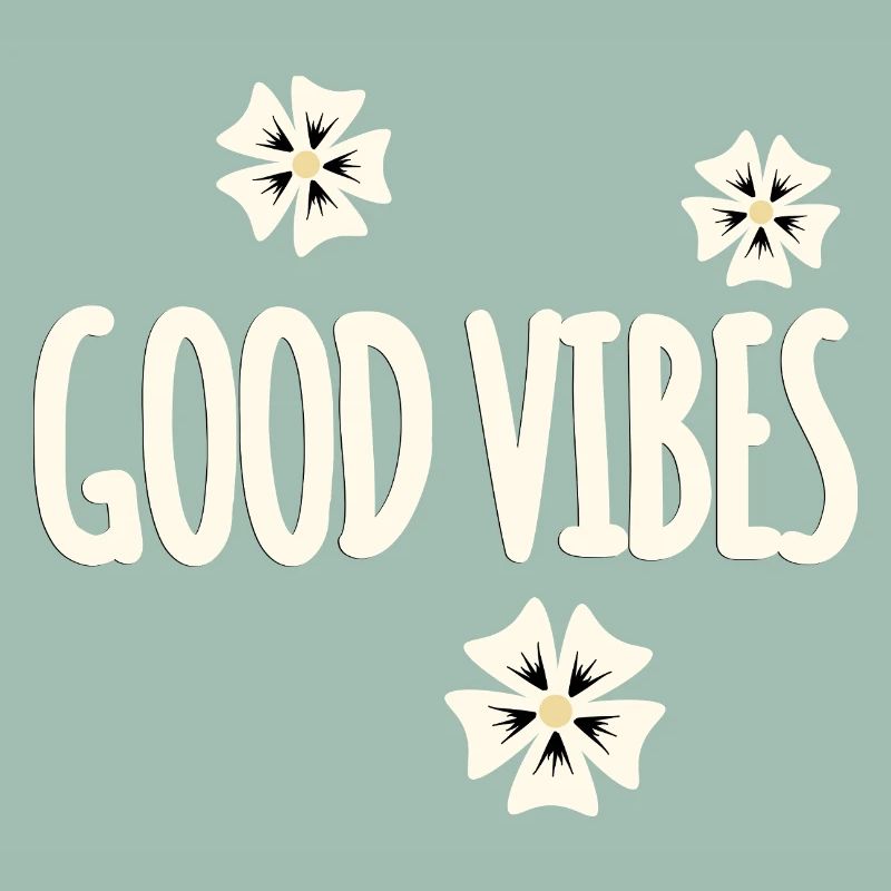 Les fleurs symbolisent le design des vibrations positives