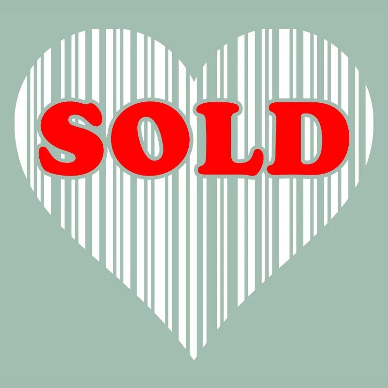Coeur Barcode Love – Vendu Code Barcode Cadeau