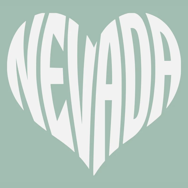 Nevada Heart Typography