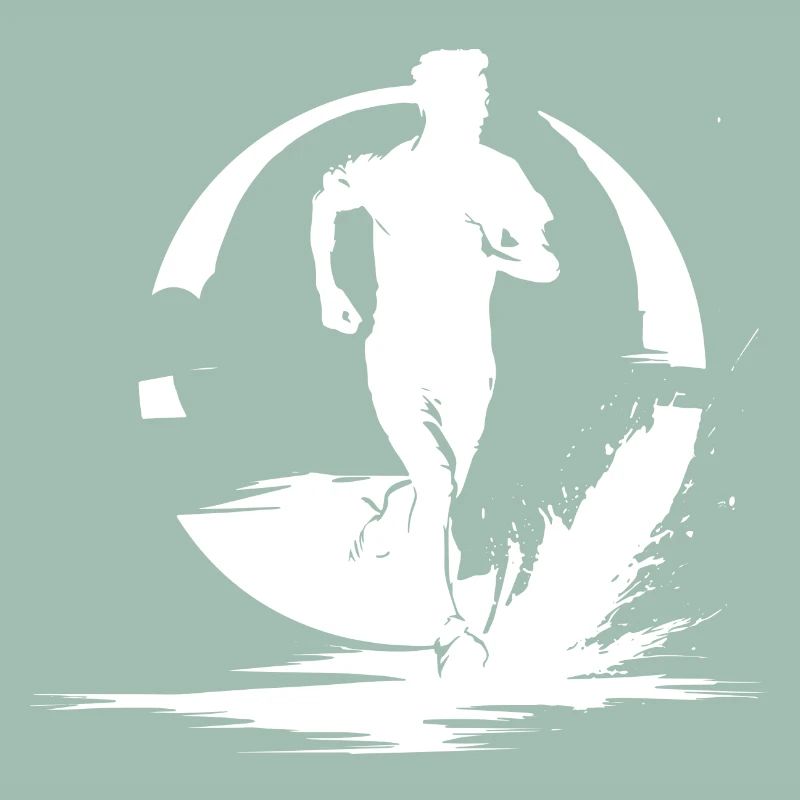 Dessin de garçon marathon