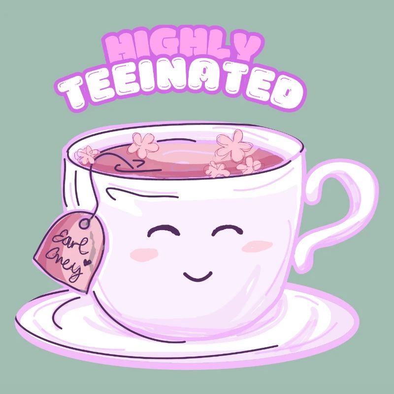 Highly Teeinated – Lustiges Tee-Shirt mit lächelnd