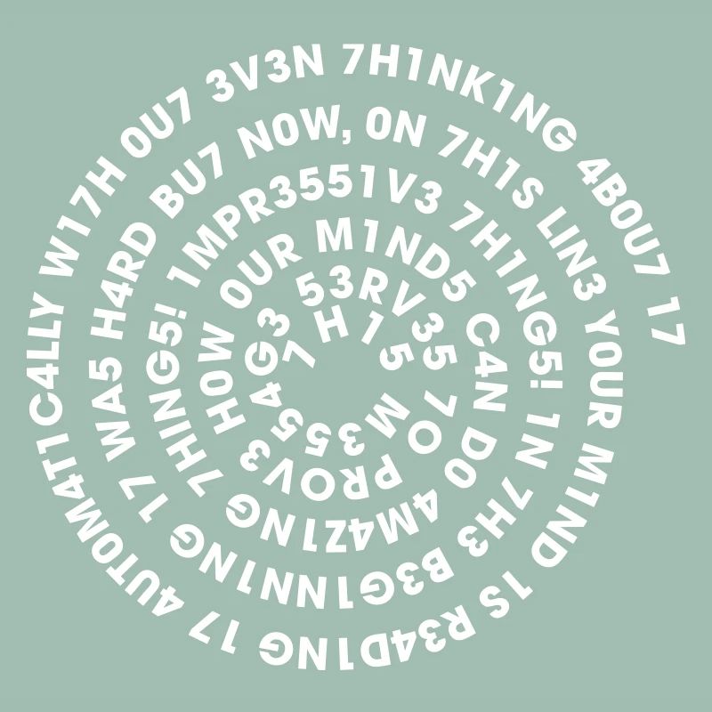 Spirale Leetspeak – Nerd Code 1337 Geek Design