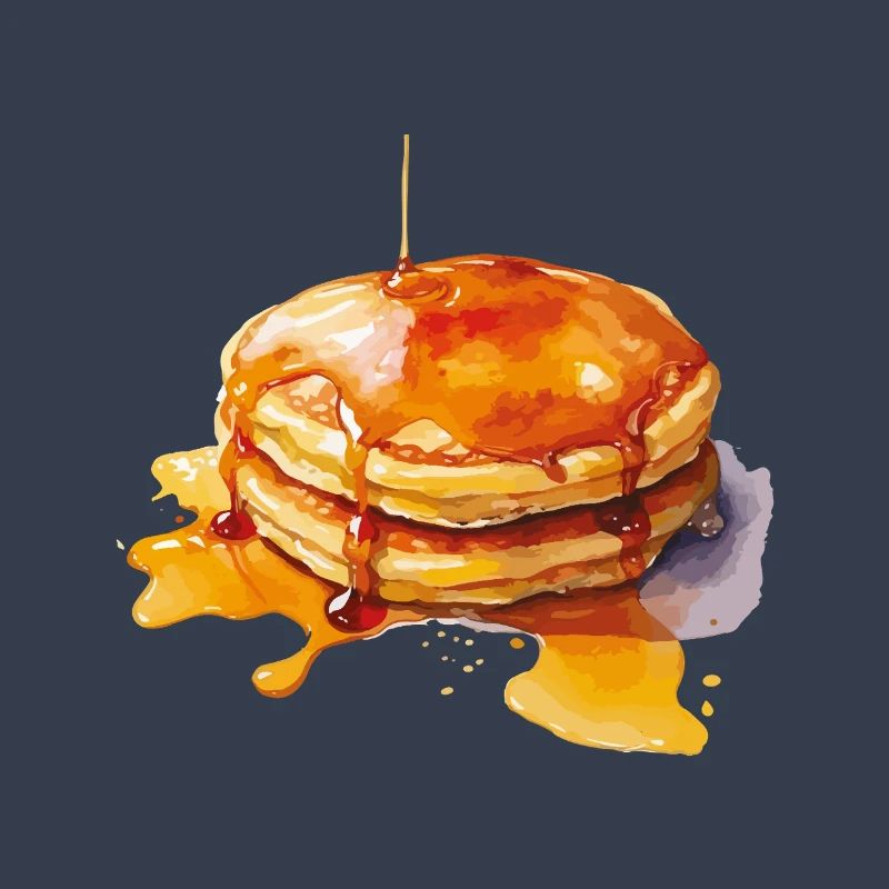 Syrup Pancake Stack