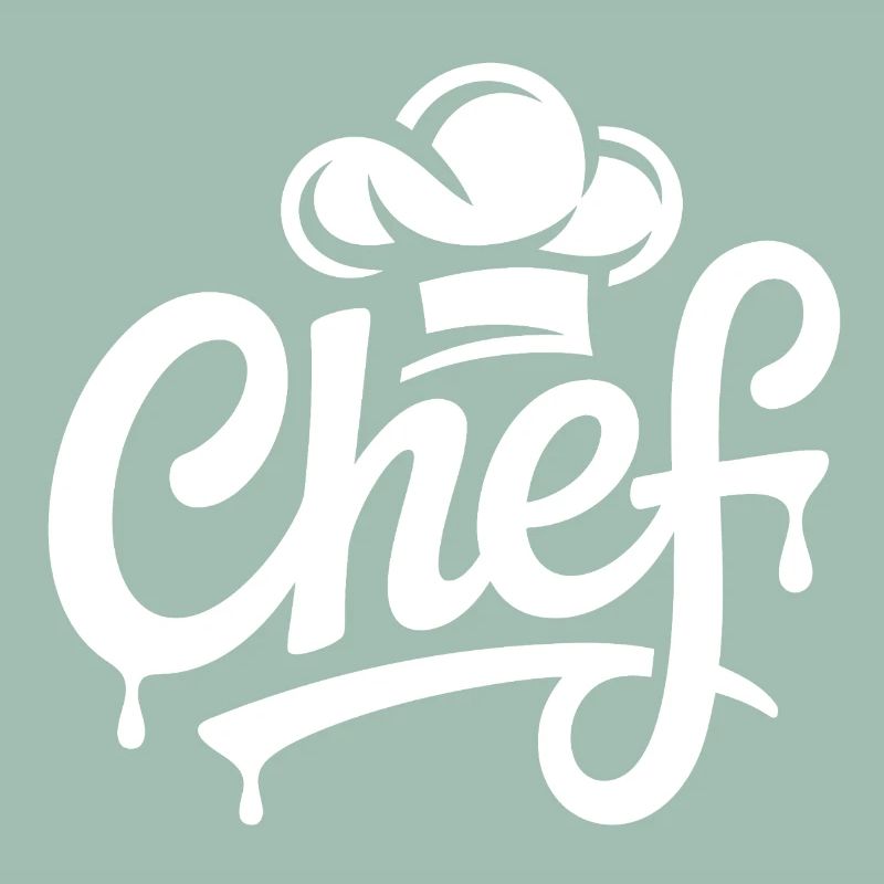 Lettrage du logo du chef