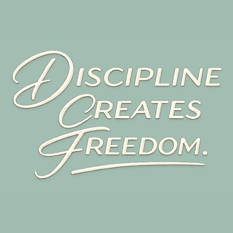 Discipline Creates Freedom Script