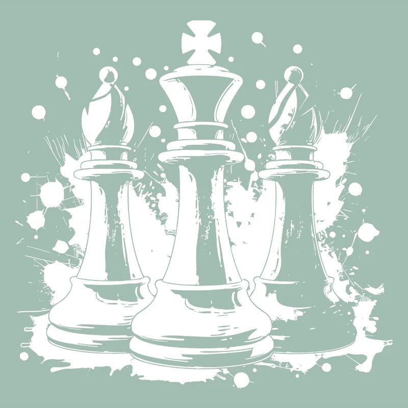 Chess bishop and king