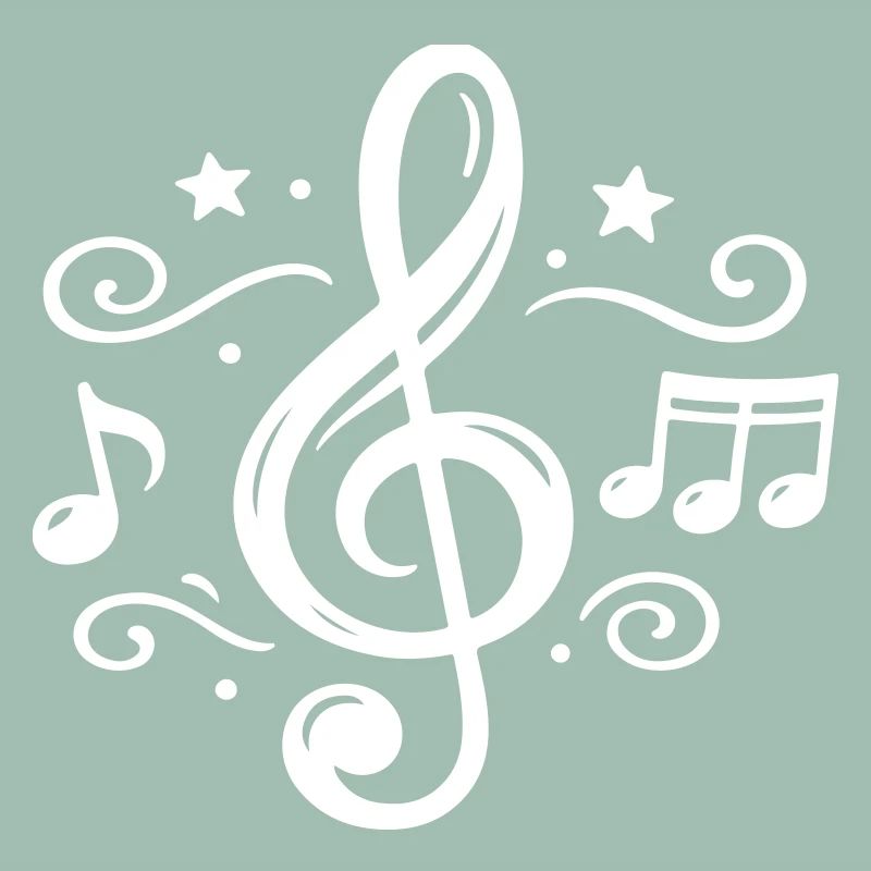 Notes musicales de clé