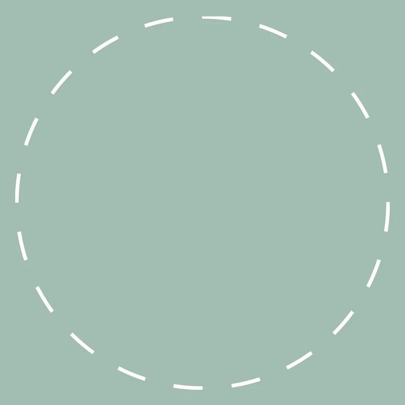 Circle dashed white | Vectorgraphic