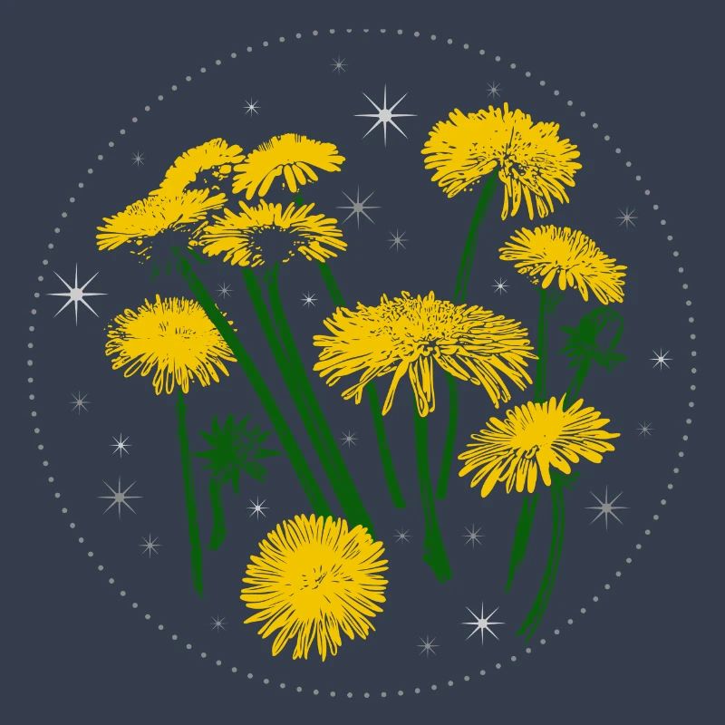 Dandelion Spring Starry Sky