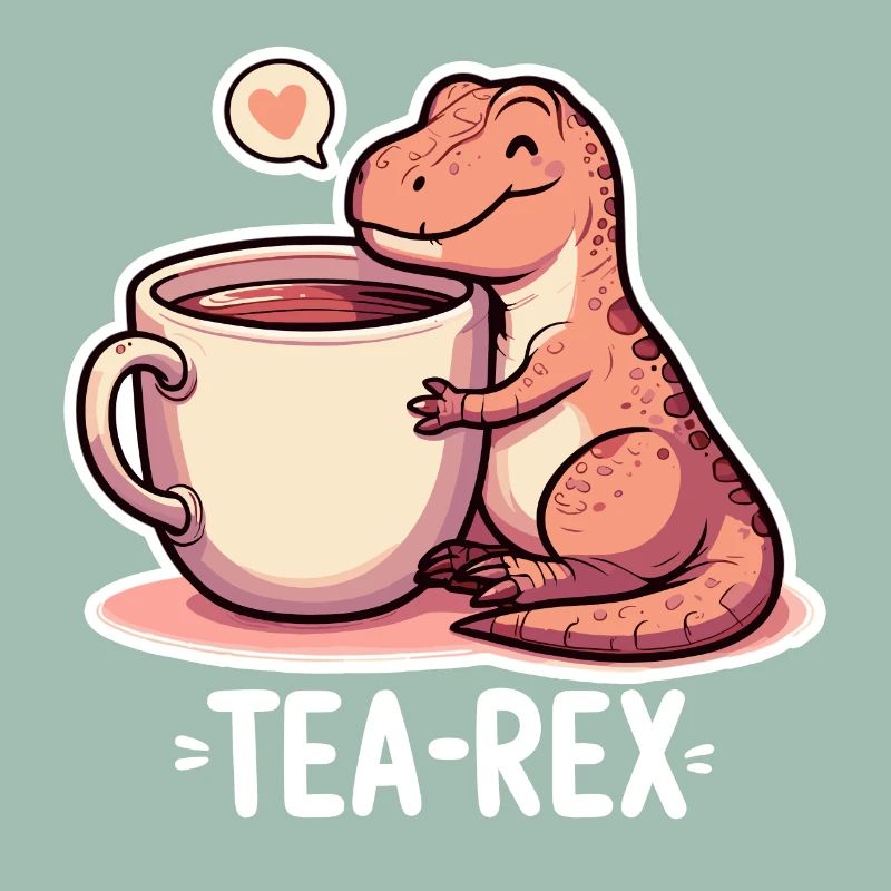Tea Rex Tea Rex Tea Drinker Gift