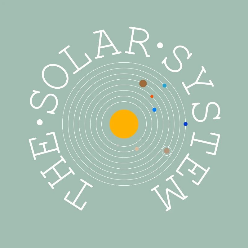 Le système solaire (blanc)