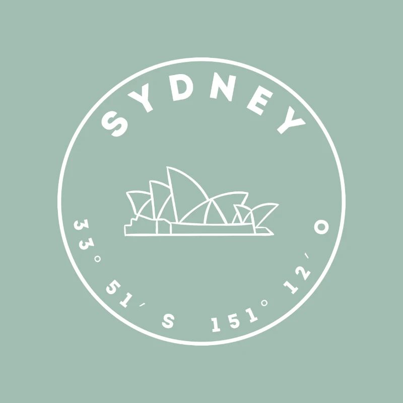 Sydney with Opera and Coordinates