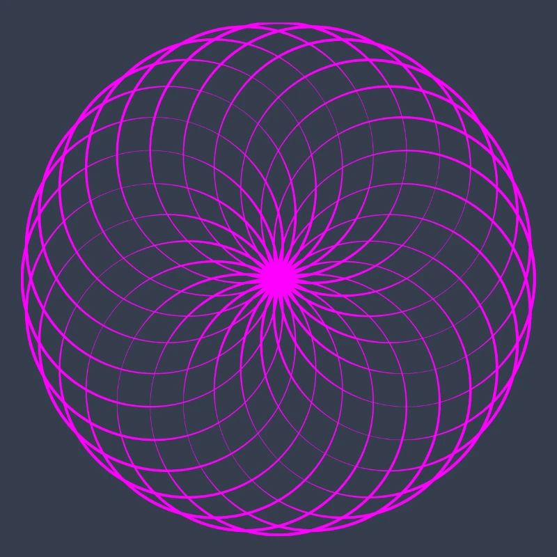 Neonspirale Netz Torus