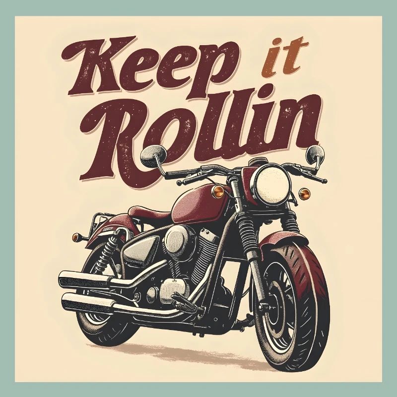 Keep it Rollin' – Typographie minimaliste