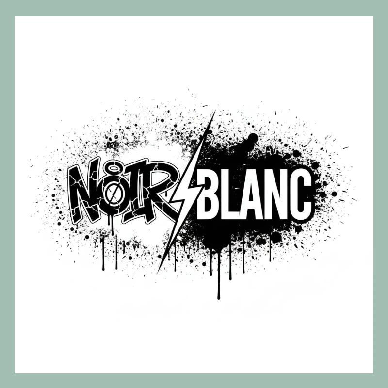 Nord Blanc Graffiti Éclair