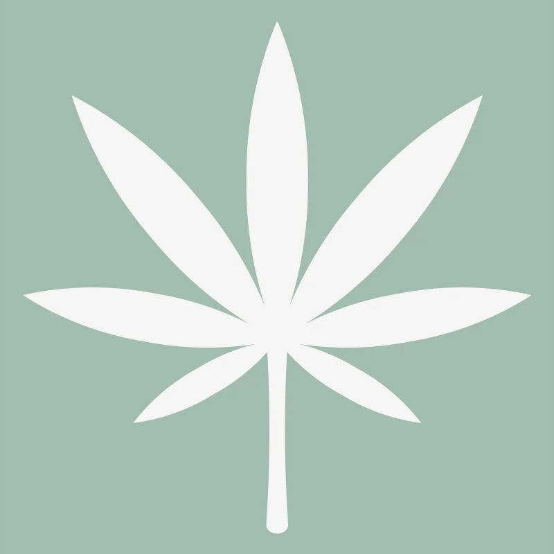 Cannabis / Marijuana / Feuille de chanvre (blanc)