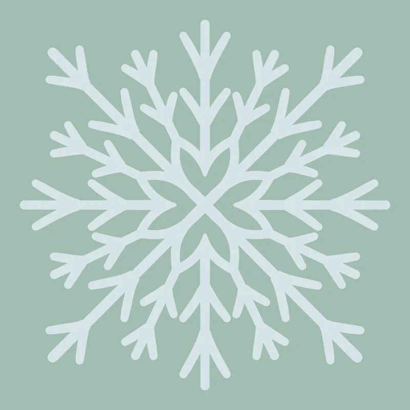 Frostiger Schneeflockenglanz