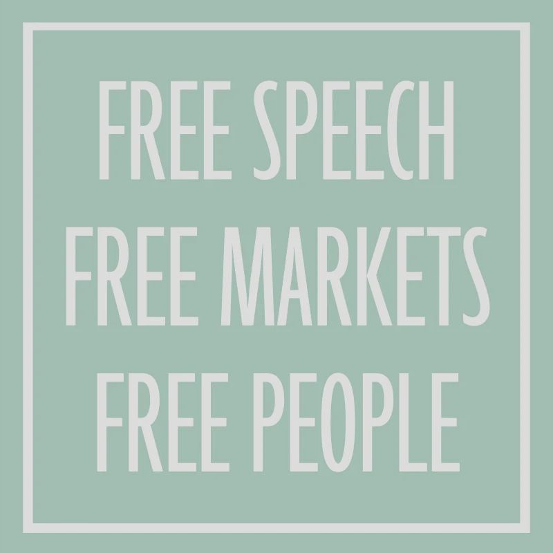 Marché de la liberté d’expression Peuple Libertarian Freedom Logo